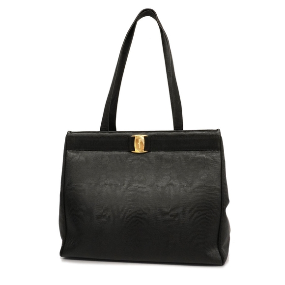 Salvatore Ferragamo Handbags - SALVATORE FERRAGAMO VALA LEATHER TOTE BAG